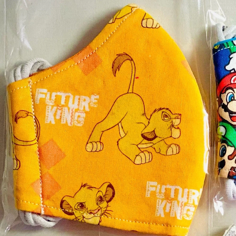 kids lion king face mask